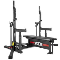 Banca profesionala ATX® Combo Rack 2 in 1 de competitie pentru prese si genuflexiuni