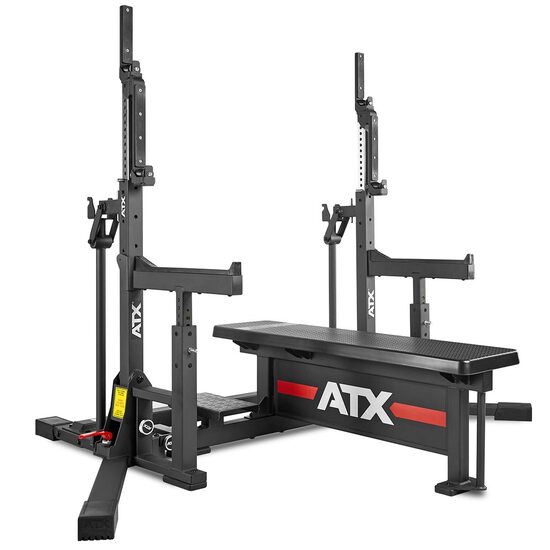 Banca profesionala ATX® Combo Rack 2 in 1 de competitie pentru prese si genuflexiuni