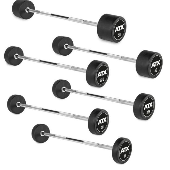 ATX ® Pro-style Ganteră compactă dreapta, cauciucată 10 - 50 kg