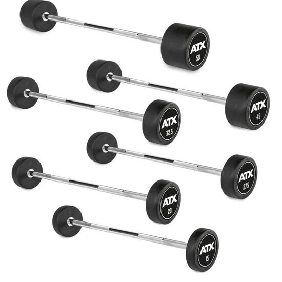 ATX ® Pro-style Ganteră compactă dreapta, cauciucată 10 - 50 kg
