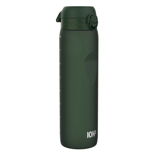 Sticla de apă Ion8 pentru copii rezistentă la scurgeri, Recyclon™, Verde Inchis, 1000 ml