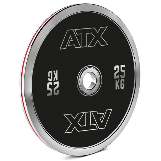 Disc olimpic ATX® din otel calibrat - Black Line - 5 - 25 kg - cod culori