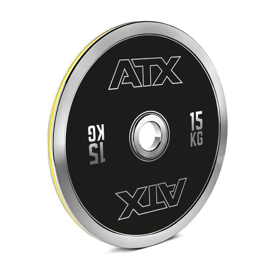 Disc olimpic ATX® din otel calibrat - Black Line - 5 - 25 kg - cod culori