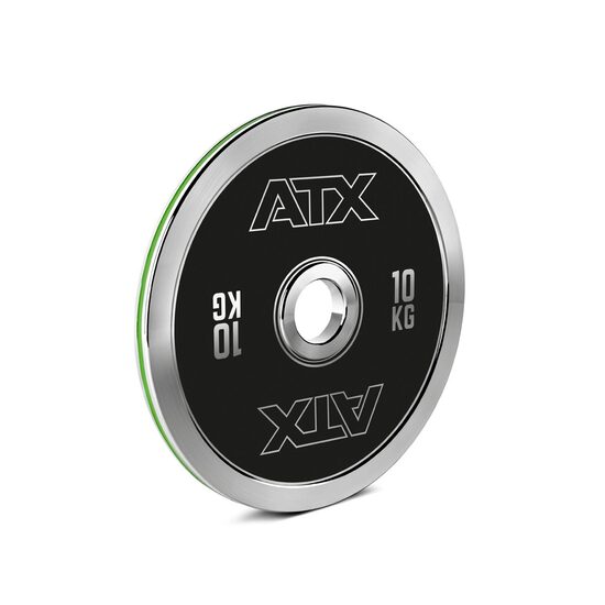 Disc olimpic ATX® din otel calibrat - Black Line - 5 - 25 kg - cod culori