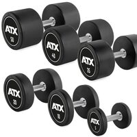 PRO-Style - gantere din cauciuc - cu sigla ATX - 2,5 - 60 kg