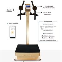 Echipament inteligent pentru exerciții cu vibrații verticale pentru întregul corp (cu balustradă și funcție de detectare a HR)