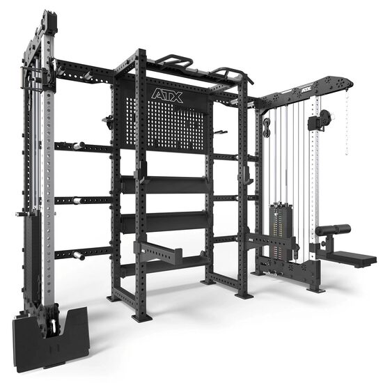 Rack si statie de stocare ATX® cu stiva de greutate 2 x 125 kg, negru