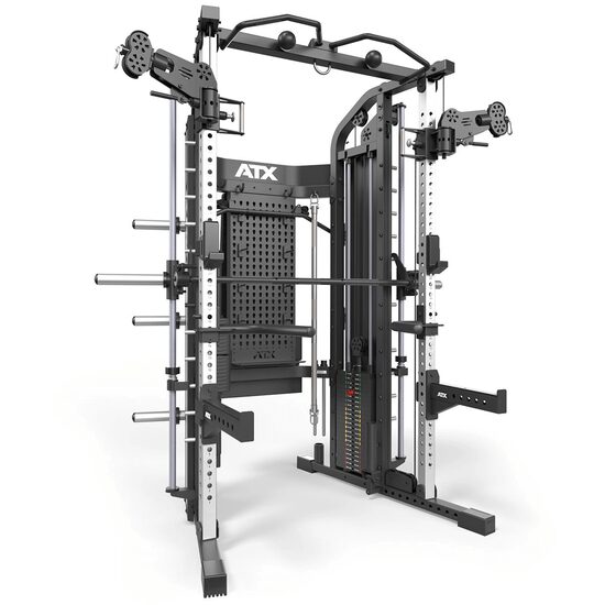 Statie ATX® MONSTER 2.0 multifunctionala - completa cu stiva de greutate 2 x 100 kg, negru