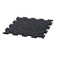 Pardoseala fitness de cauciuc, 10 mm grosime, tip puzzle, mozaic alb, 1000 kg/ m3, 1000 x 1000 mm
