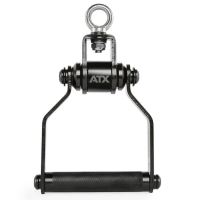 Maner simplu rotativ ATX ® Black Line pentru statii multifunctionale fitness, negru