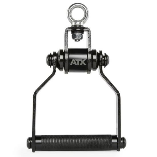 Maner simplu rotativ ATX ® Black Line pentru statii multifunctionale fitness, negru