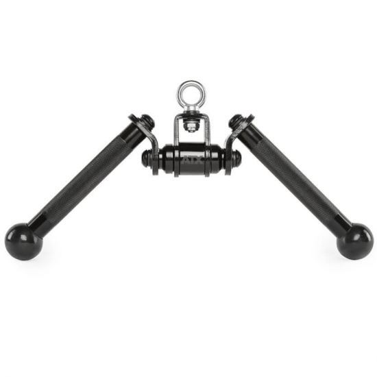 Maner triceps ATX ® Black Line in forma de V pentru multifunctionale fitness, negru