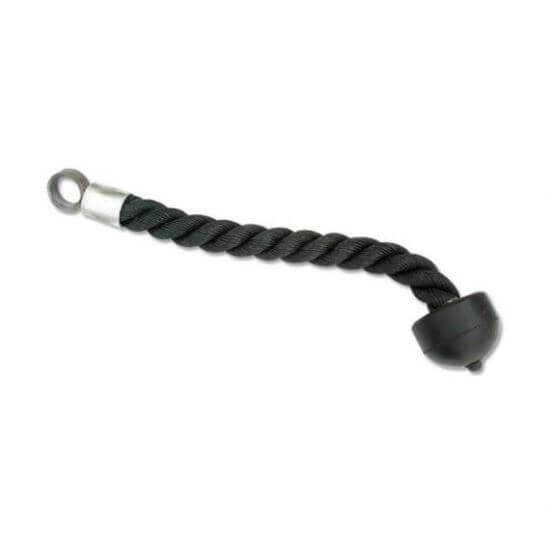 Sfoara triceps pentru multifunctionale fitness, nylon, 40 cm, negru