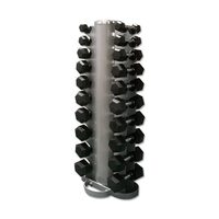 Set gantere hexagonale din cauciuc IFS, Ø30 mm, 130 mm, 1 - 10 kg
