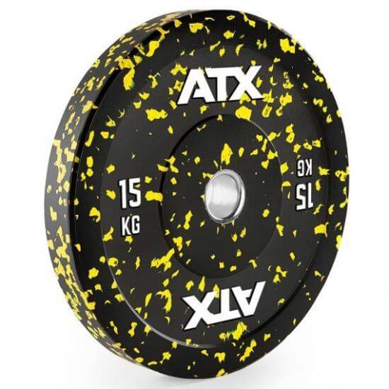 Disc olimpic Bumper de cauciuc granulat ATX® Color Splash, Ø 50, 450 mm, 5 - 25 kg