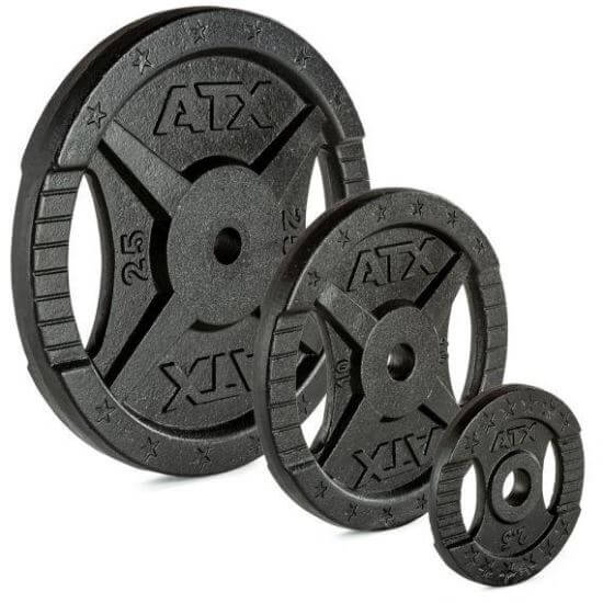 Disc din fonta cu dubla prindere ATX ® 30 mm, de la 0.5 pana la 25 Kg