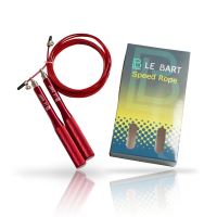 Coarda de sarit reglabila Speed Rope, LeBart, 3 culori, roșu