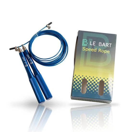Coarda de sarit reglabila Speed Rope, LeBart, 3 culori, albastru