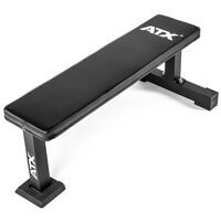 Banca compacta antrenament plan orizontal ATX® Flat Bench PRO, 750 kg, negru