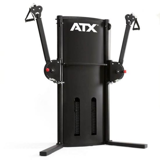 Statie fitness multifunctionala ATX® MultiMotion, cu stiva de greutate, negru
