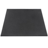 Pardoseala, placa de cauciuc patrata extra fin granulata Fitness Gymfloor® - Premium - 1000 x 1000 x 20 mm, neagra