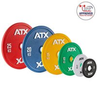Disc olimpic din otel calibrat ATX®, cod international de culori