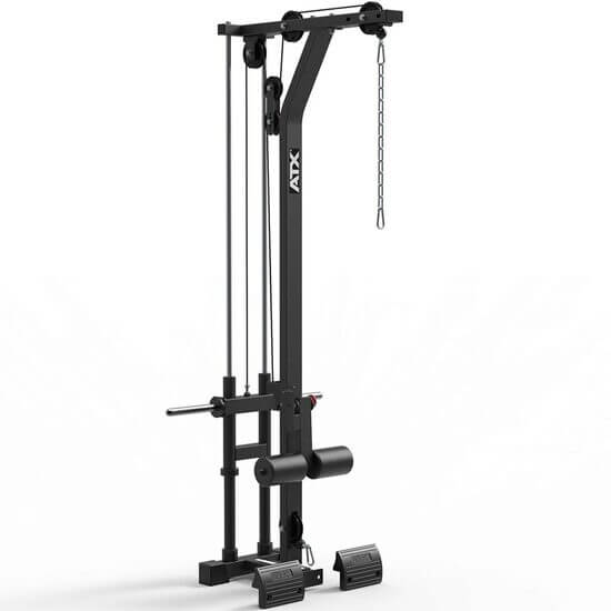 Aparat fitness ATX® pentru tractiuni/ramat la helcometru, seria 600, cu incarcare pe discuri, incarcare maxima 160 kg