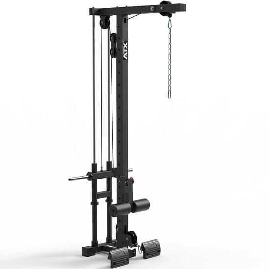 Aparat fitness ATX® pentru tractiuni/ramat la helcometru, seria 700, cu incarcare pe discuri, incarcare maxima 160 kg