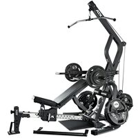 Stație de antrenament ATX ® Multi-gym 4 in 1 cu banca, helcometru, ramat si statie pentru impins la piept