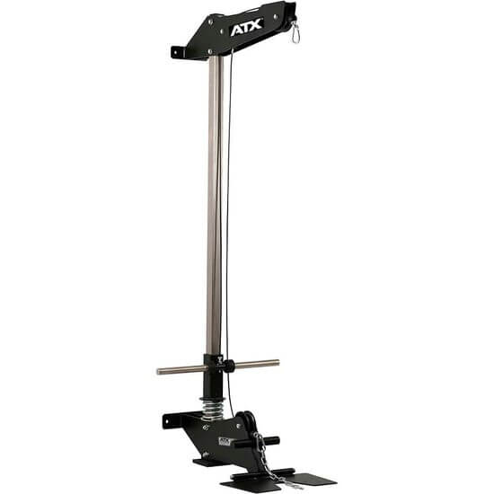 Aparat fitness ATX® pentru tractiuni/ramat la helcometru, cu prindere de perete, seria 500, cu incarcare pe discuri, incarcare maxima 130 kg