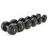 Set gantere compacte CHD, cauciucate, gradatie 2 kg 