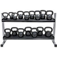 Stand, suport fitness, depozitare Kettlebell, 2 nivele, 3 latimi diferite 
