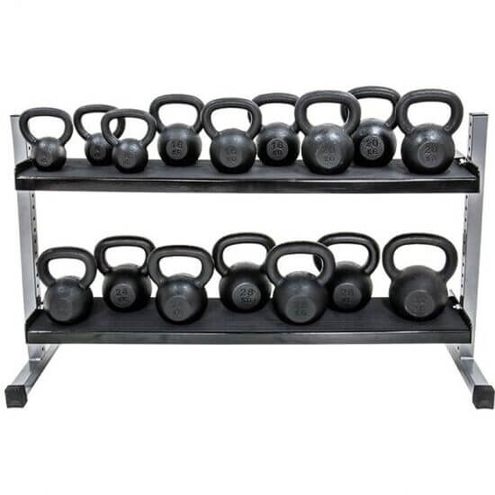 Stand, suport fitness, depozitare Kettlebell, 2 nivele, 3 latimi diferite 