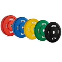 Disc olimpic, bumper, placa de greutate, cauciuc ATX® Colorfull 