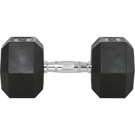 Gantera hexagonala din cauciuc IFS, Ø30 mm, 130 mm, 1 - 50 kg