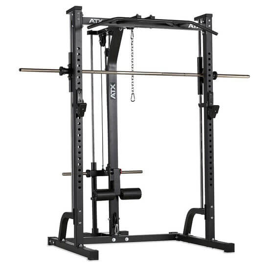 Statie fitness multifunctionala ATX® Multi-press, aparat tractiuni la helcometru, incarcare pe discuri 30 mm