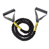 Extensor cu coarda elastica si manere pentru recuperare, protectie nylon, Premium Power Sleeve Tube