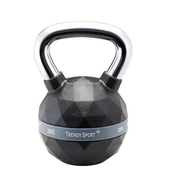 Exklusiv Kettlebell cauciuc cu manere cromate Trendy Sport, 4-24 Kg