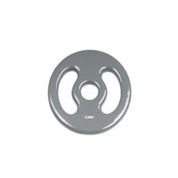 Disc, placa de greutate Pesos Aperto Trendy Sport din fonta, imbracat in vinyl - dubla prindere, gri