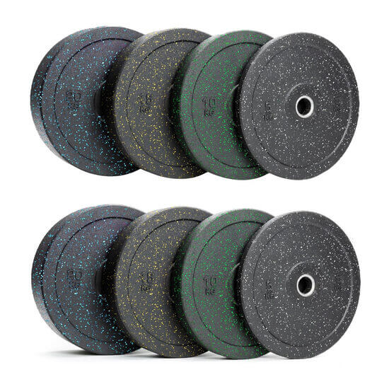 Set discuri olimpice High-impact bumper crossfit LeBart, placa de greutate Ø 50 mm 100 kg