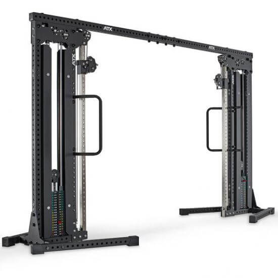 Aparat fitness multifunctional ATX®, scripete cu stiva de greutate 2 x 90 kg