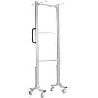 Suport, stand mobil pentru depozitare saltele Trendy Sport, 78 x 52 x 206 cm, argintiu