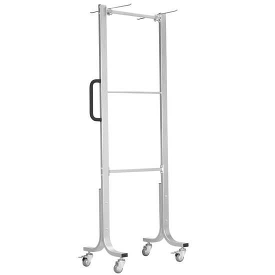 Suport, stand mobil pentru depozitare saltele Trendy Sport, 78 x 52 x 206 cm, argintiu