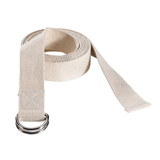 Curea Trendy Yoga Belt Natur premium 300 cm, 100% bumbac
