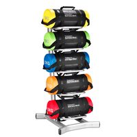 Stand depozitare 5 saci nisip Trendy Sport Esfera Bag Rack, 57 x 69 x 141 cm, argintiu