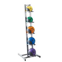 Stand depozitare 5 mingi medicinale Trendy Sport Esfera Rack, 57 x 50 x 154 cm, gri