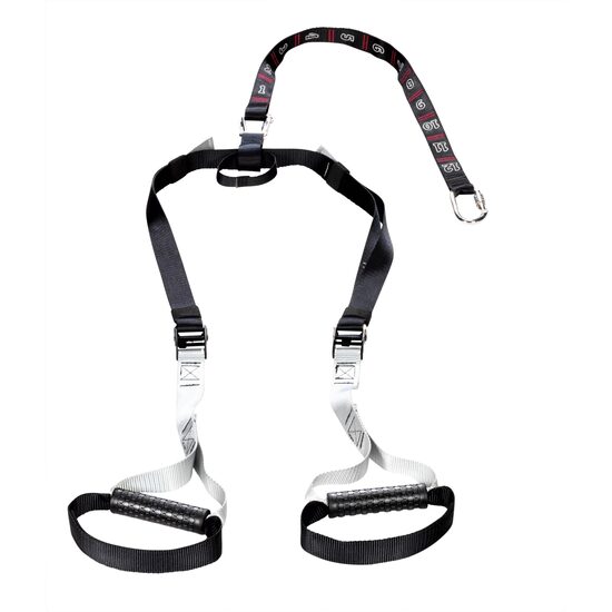 Coarda Trendy Sport Lacada pentru antrenament suspendat, tip TRX, negru/gri