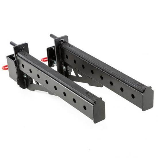 Suporti ATX® bara, haltera pentru statii fitness multifunctionale rack-uri si rig-uri, 65 x 9 x 25 cm, negru mat