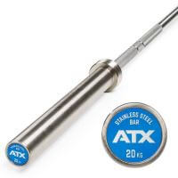 Bara olimpica de competitie ATX®, haltera pentru Powerlifting 20 kg, 220 cm, Ø 50 mm