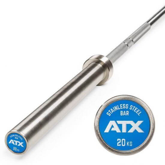 Bara olimpica de competitie ATX®, haltera pentru Powerlifting 20 kg, 220 cm, Ø 50 mm